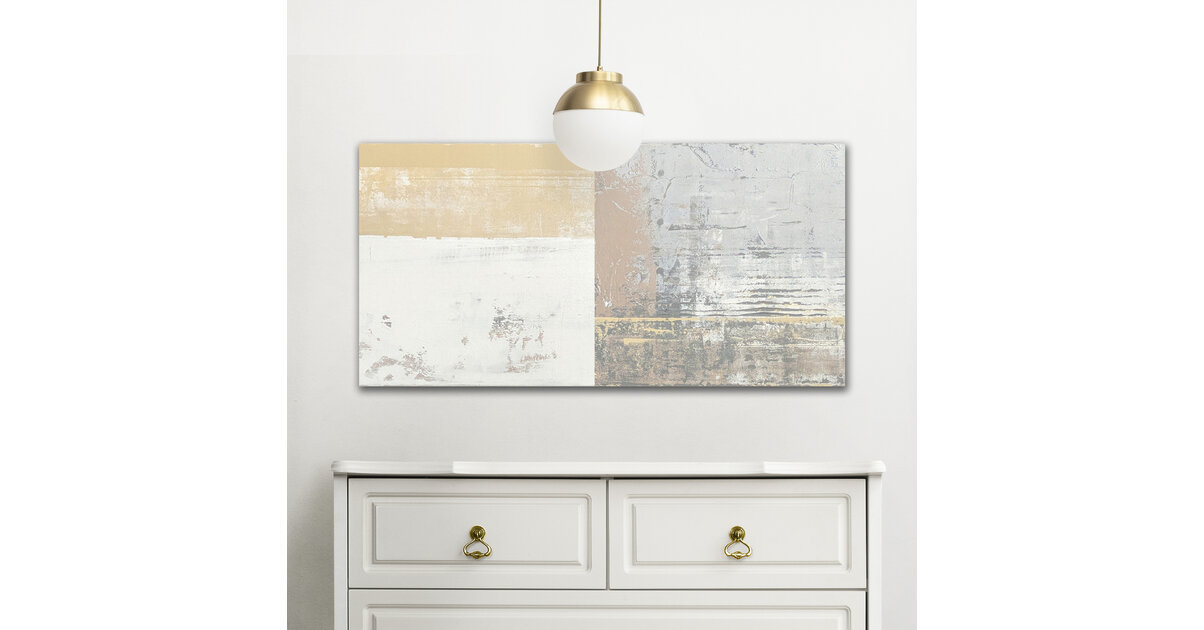 Tableau Abstrait Moderne Sur Toile - Grand Format Pour Salon - Personnalisable - Neuf
